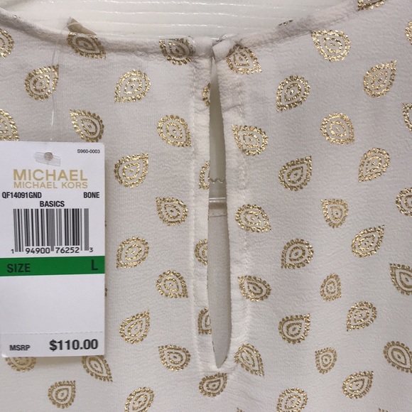 NWT Michael Kors Smocked Waist Top - Picture 14 of 16